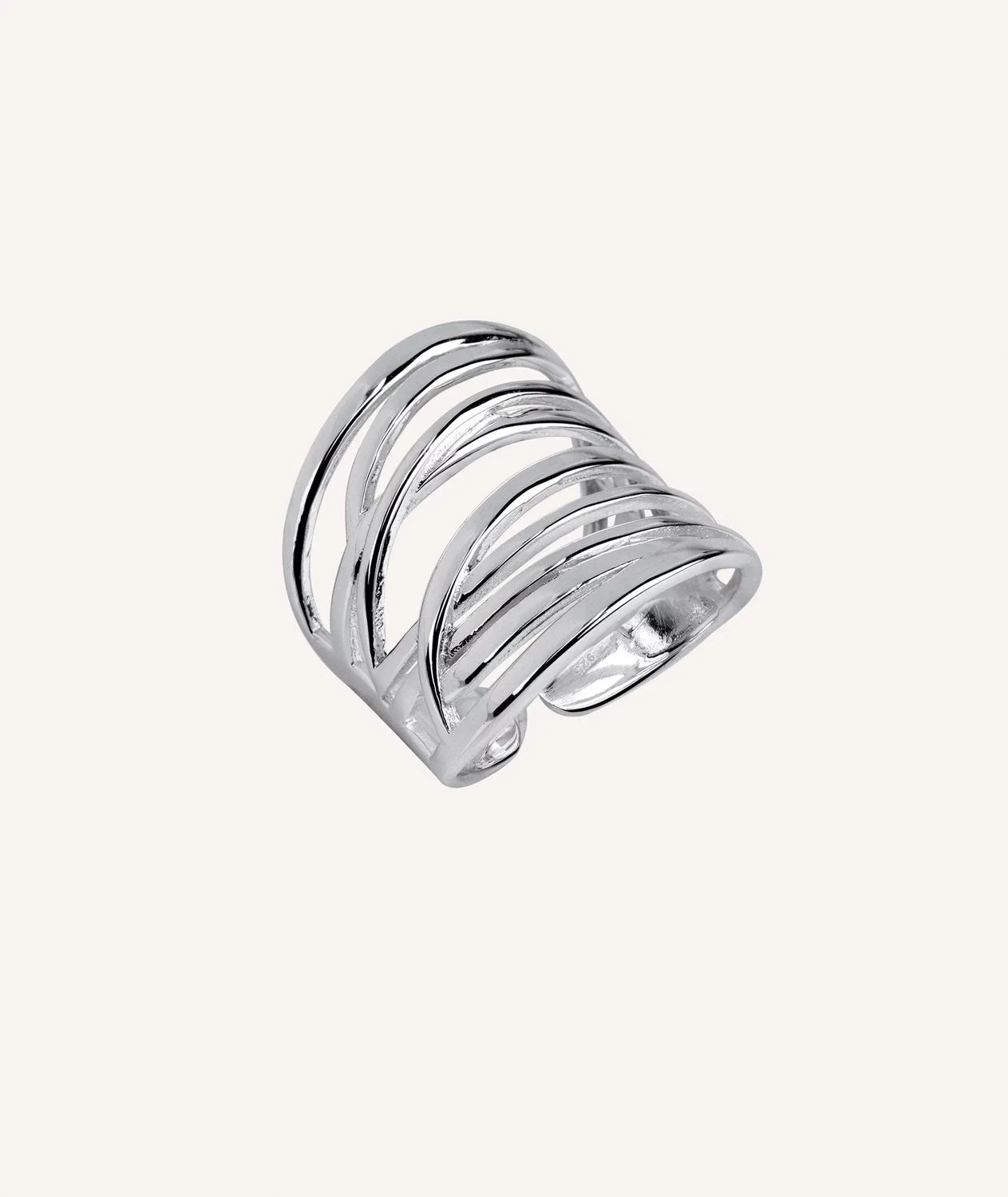 ANILLO  VIDAL &VIDAL ANCHO TRENZADO