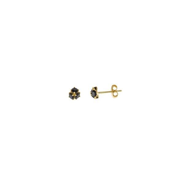 PENDIENTES SALVATORE  PLATA CHAPADO DORADO