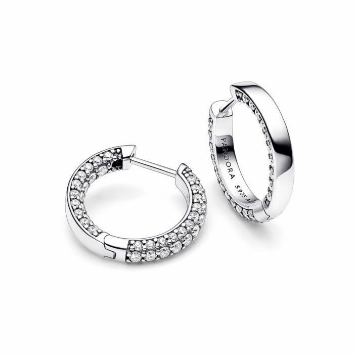 Pendientes  Pandora de Aro Fila en Pavé