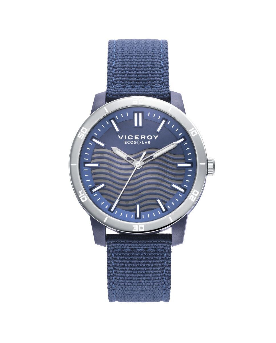 Reloj Viceroy de hombre Eco solar con caja de plástico reciclado y correa de nylon reciclado en azul