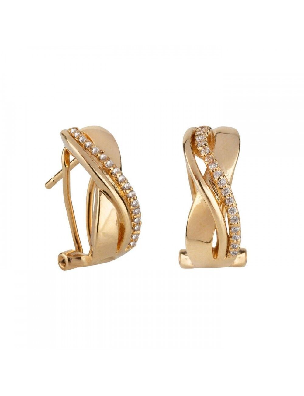 Pendientes Vidal&Vidal Baño Oro y Circonitas Finas