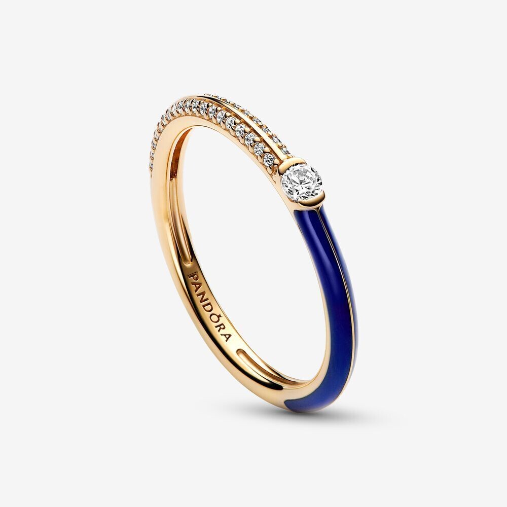 Anillo Pandora Dual Azul y Pavé de Pandora ME