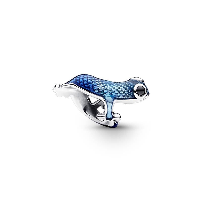 Charm Pandora  Geco Azul Metálico