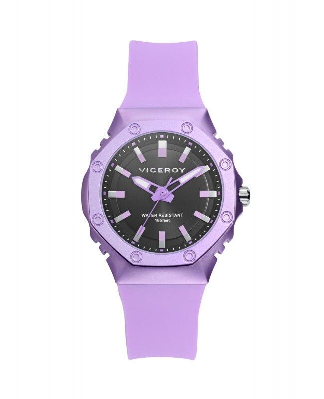 Reloj VICEROY de mujer con caja de aluminio y correa de silicona morada Reloj VICEROY de mujer con caja de aluminio y correa de silicona morada