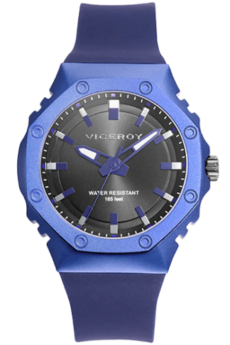 Reloj VICEROY de hombre con caja de aluminio y correa de silicona azul oscuro