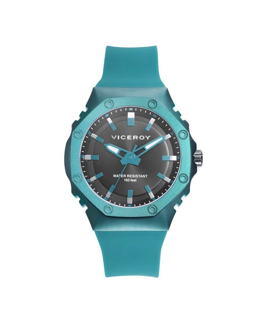 Reloj  VICEROY de hombre con caja de aluminio y correa de silicona verde oscuro