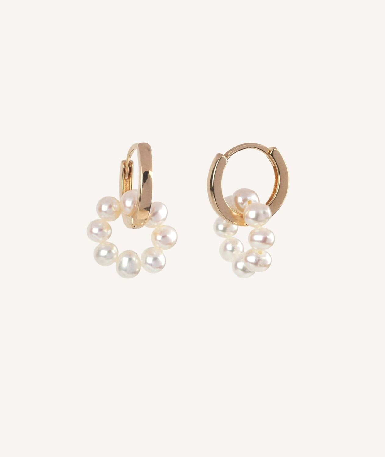 PENDIENTES  VIDAL&VIDAL ARO ARO PERLAS