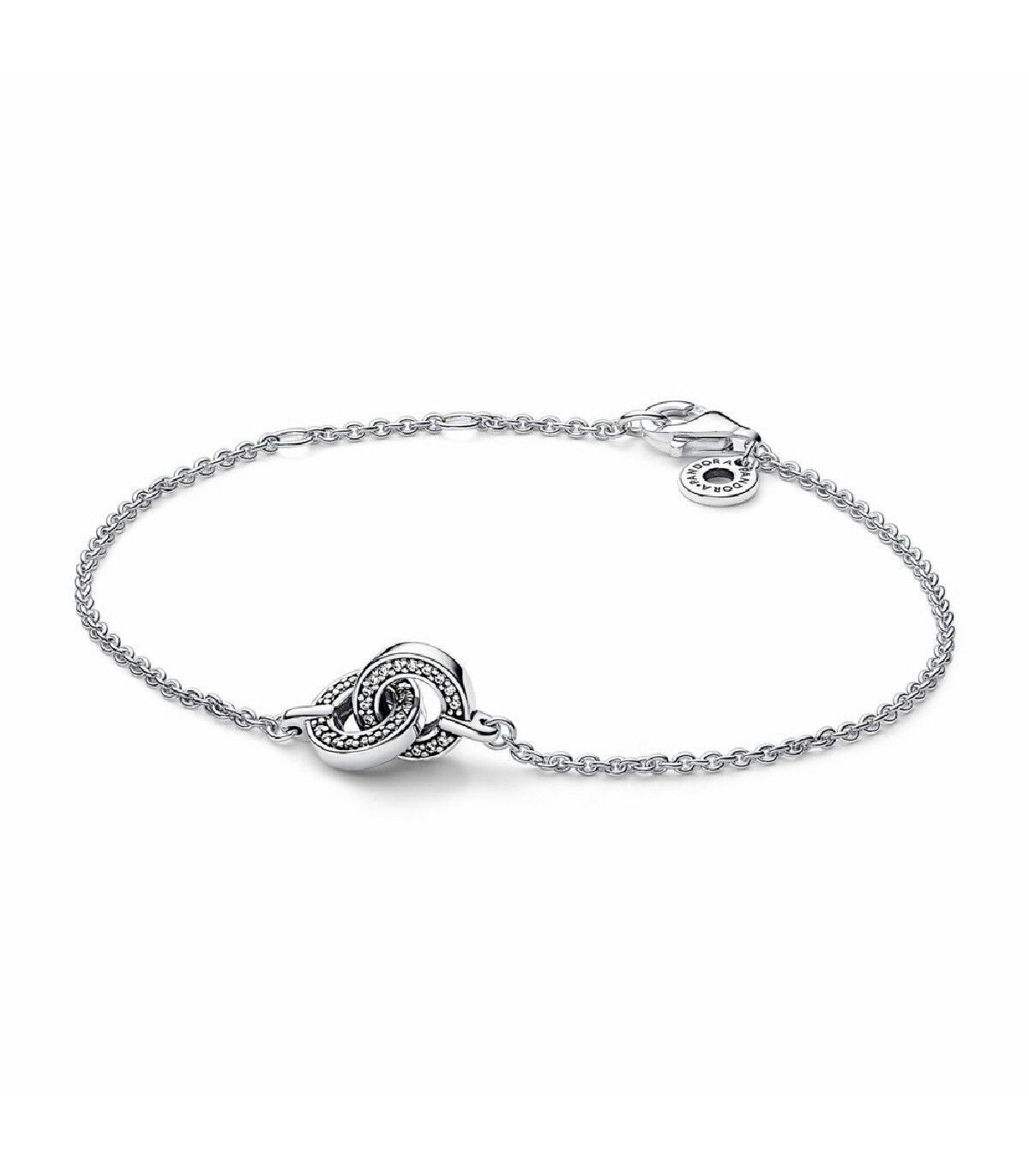 Pulsera Pandora  Pavé Entrelazado Signature