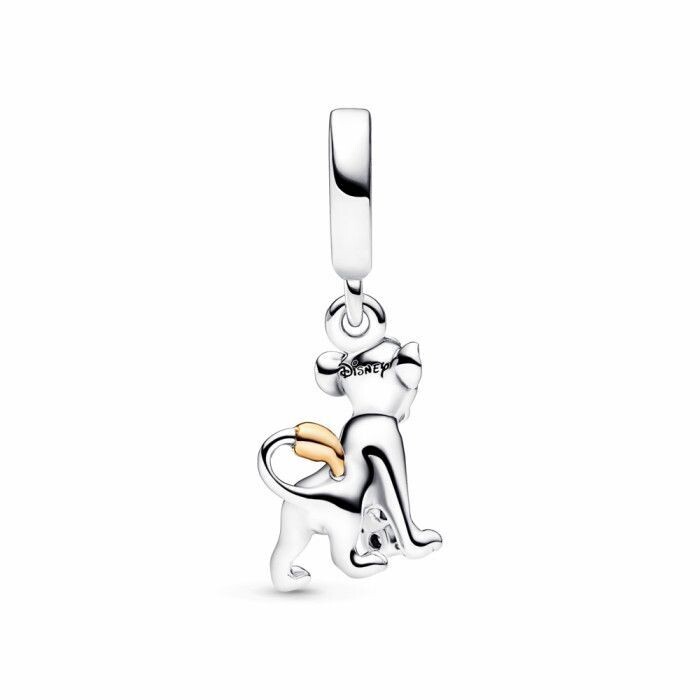 Charm Colgante Simba 100 aniversario de Disney con Diamante sintético 0.009 ct TW GHI SI1