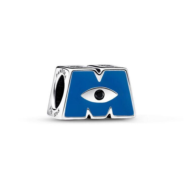 Charm Pandora  Logotipo M de Monsters, Inc. de Disney Pixar