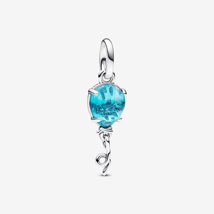 Charm  PANDORA Colgante Globo Cristal de Murano Azul