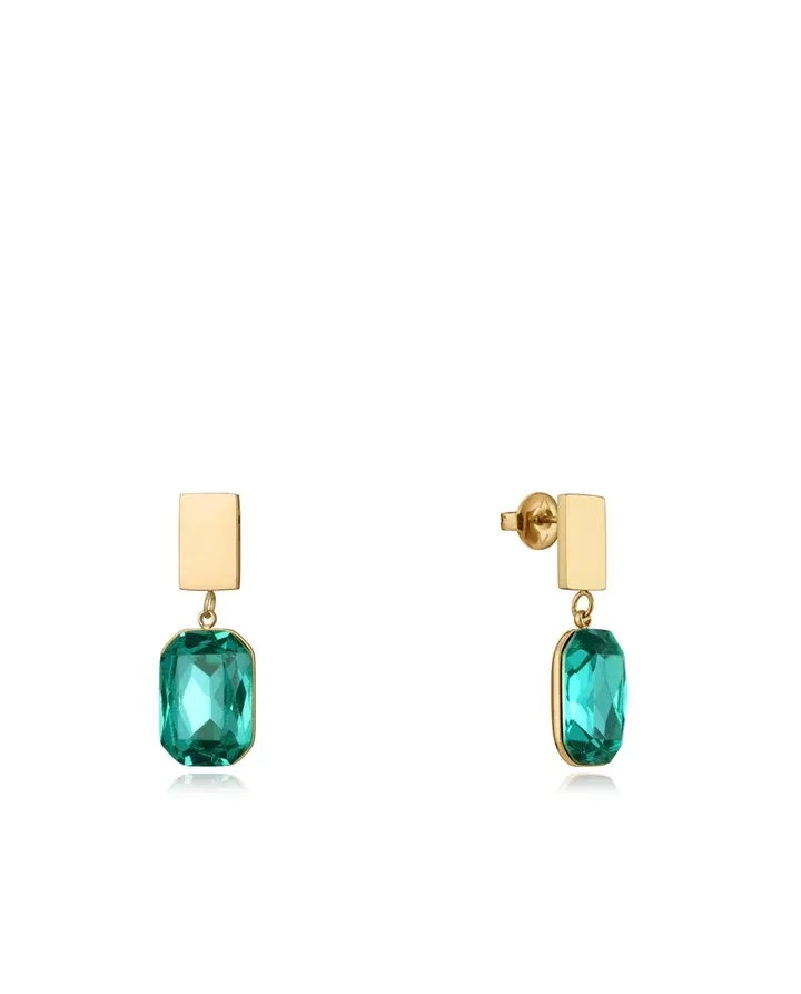 Pendientes VICEROY Chic de acero Ip dorado y cristales