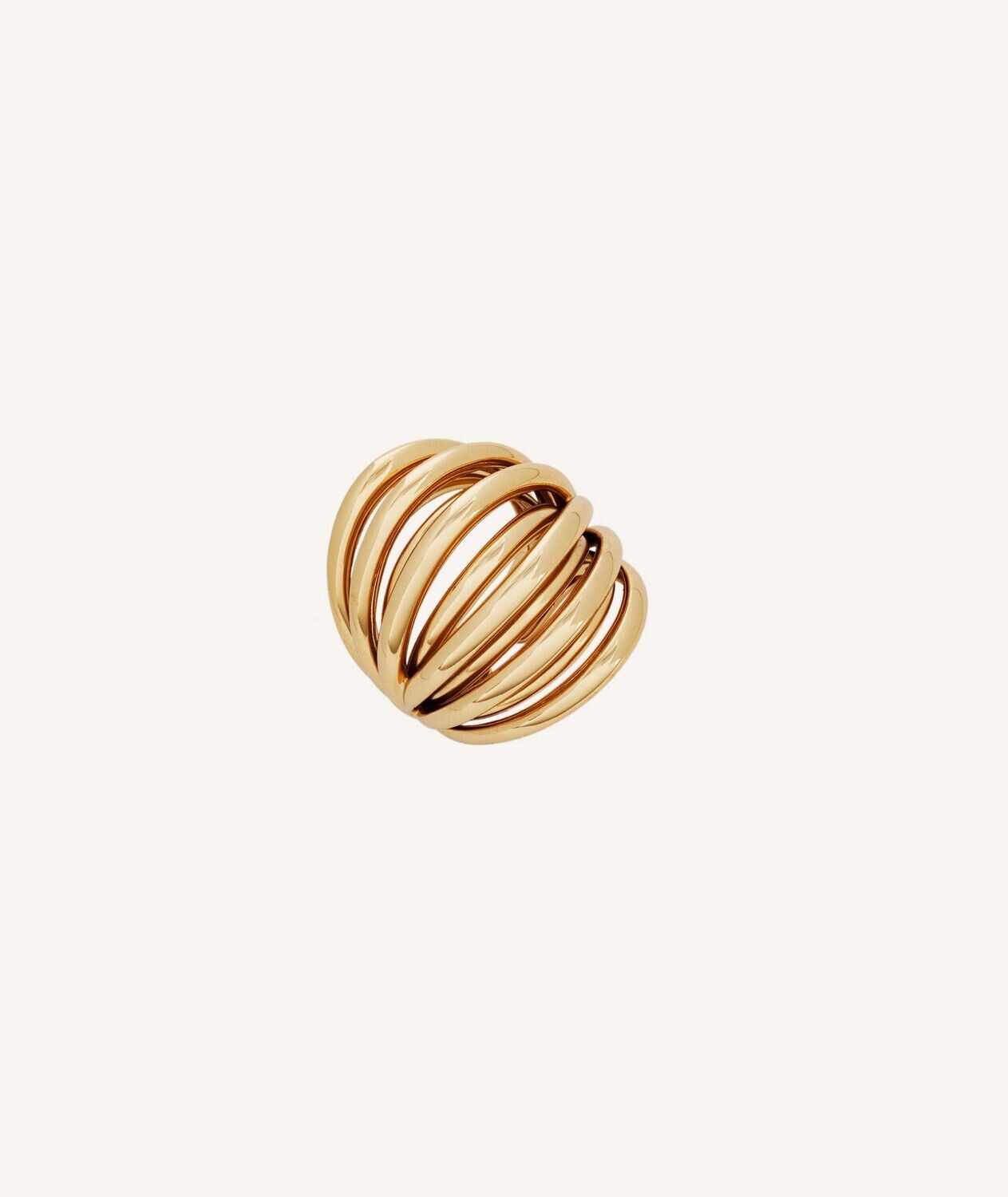 ANILLO  VIDAL&VIDAL AVA CHAPADO ORO 18 KT TIRAS