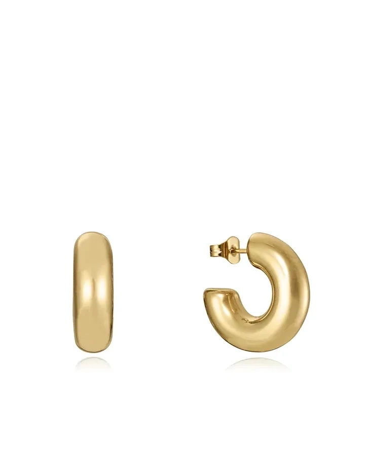 Pendientes  viceroy Air de acero en Ip dorado