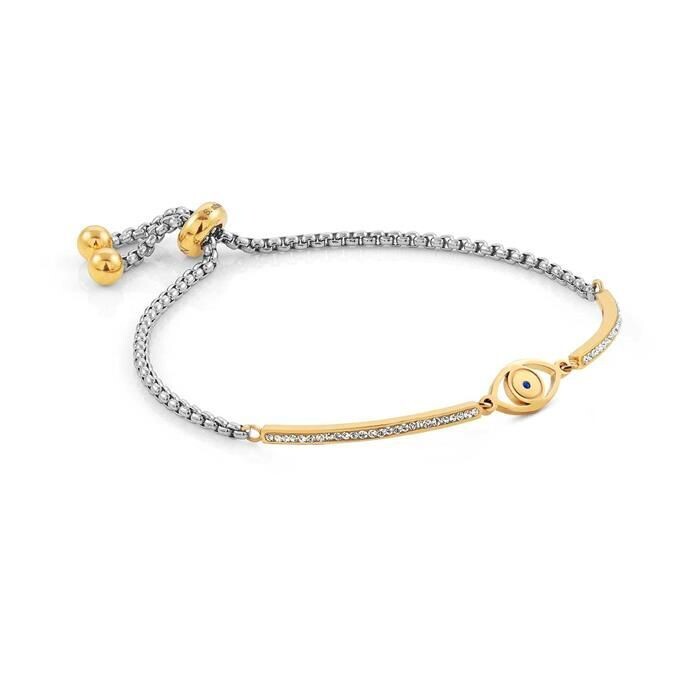 Pulsera Nomination Milleluci Mujer Acero Bicolor y Ojo