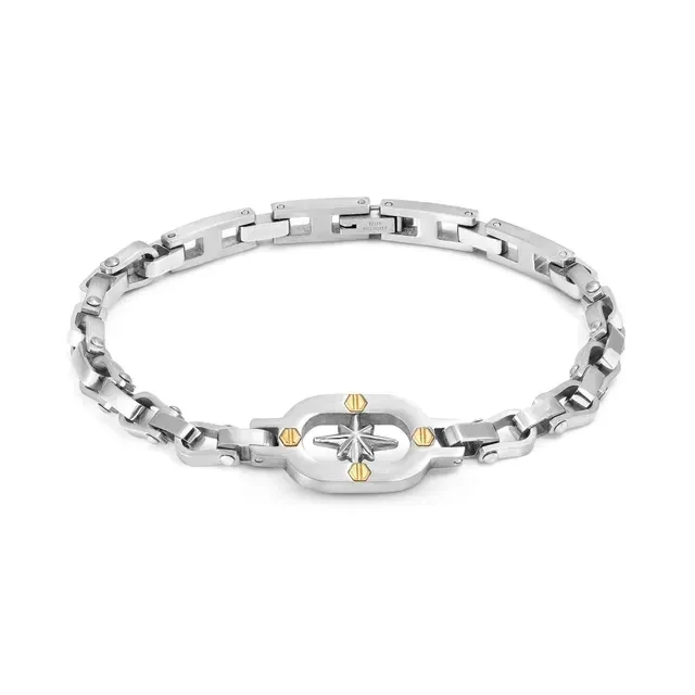 PULSERA NOMINATON  MANVISION ROSA DE LOS VIENTOS CON TORNILLOS