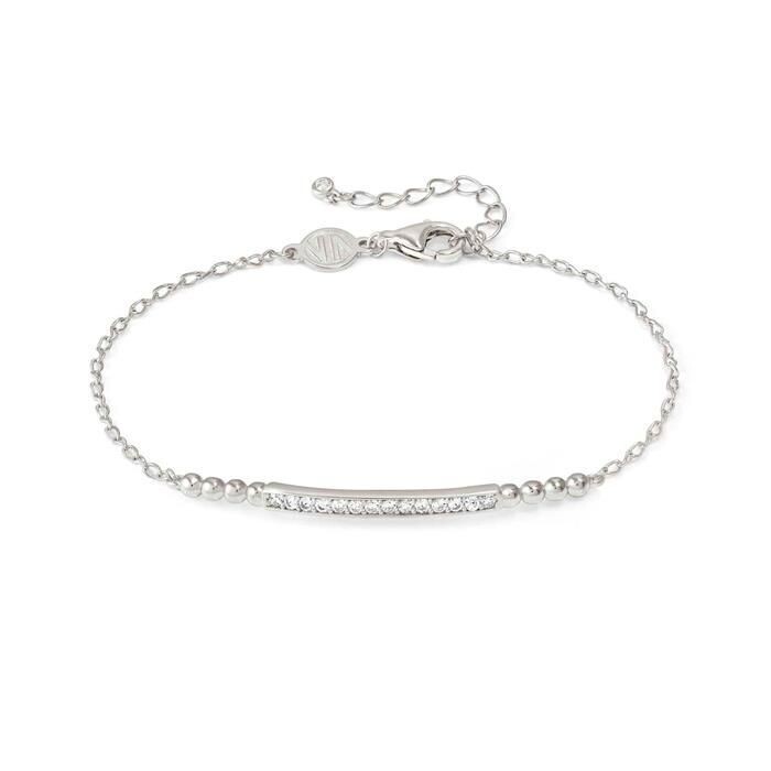 Pulsera Nomination Lovecloud Plata Baño Rodio y Circonitas Blancas