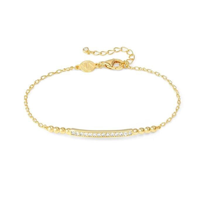 Pulsera Nomination Lovecloud Plata Baño Oro y Circonitas Blancas