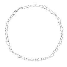 Collar corto eslabones elaborado en plata