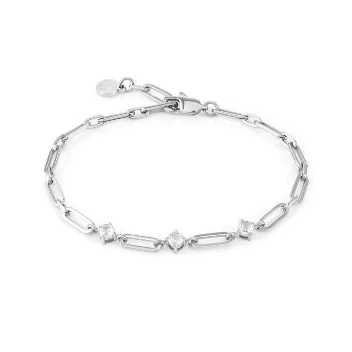 Pulsera Nomination Chainsofstyle Acero y Circonitas Blancas
