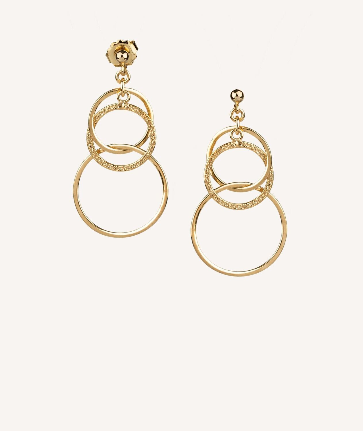 PENDIENTES AROS ENTRELAZADOS