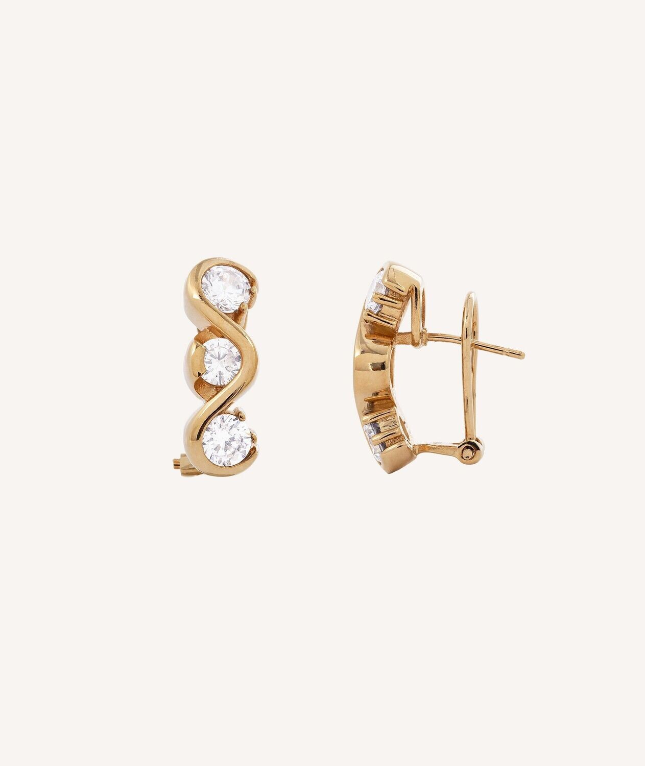 PENDIENTES MANUELA TRIPLE CIRCONITA