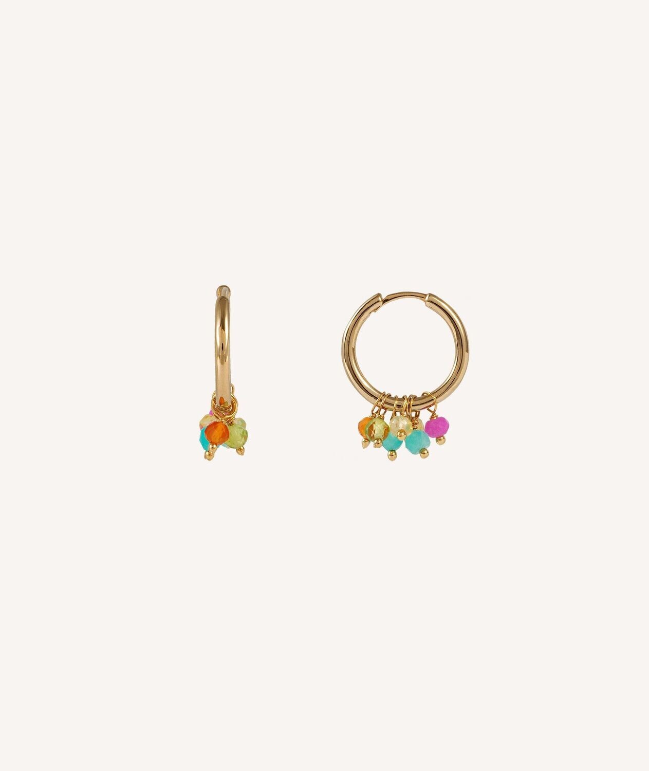 PENDIENTES ARO MULTICOLOR