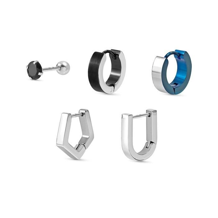 Kit Pendientes Nomination B-Yond Acero Inoxidable Hombre
