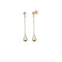Pendientes Largos Vidal&Vidal Lágrima Baño ORO
