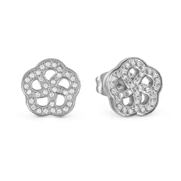 ​Pendientes de acero Nomination Soffio D'amore con circonitas Flower