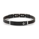Pulsera de eslabones Sea Lover Anchor con PVD negro y oro