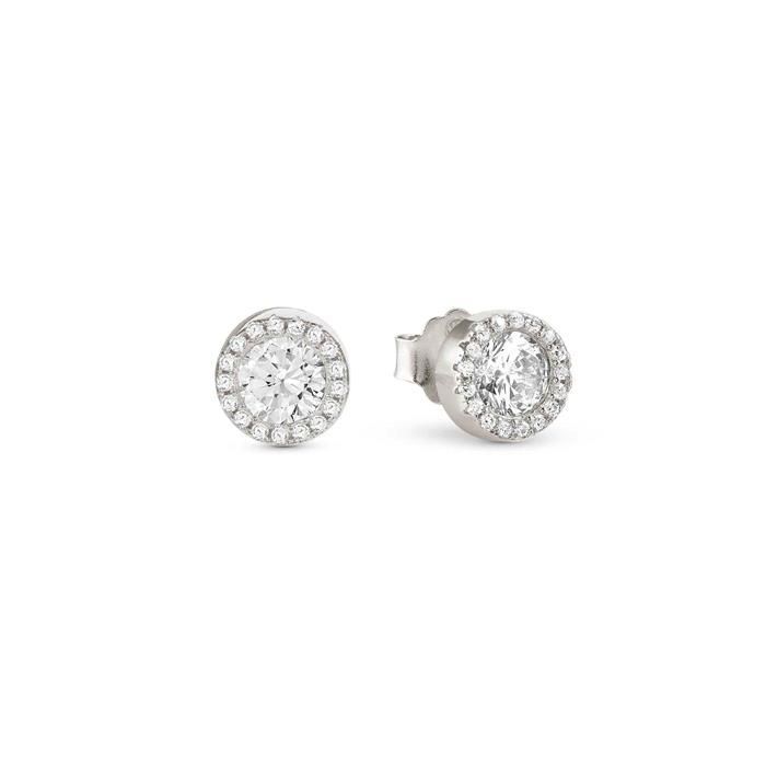Pendientes Nomination SeiDivina Círculo Plata y Circonitas Blancas 241409/010