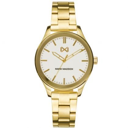 Reloj de mujer Midtown tres agujas de acero ip dorado y brazalete