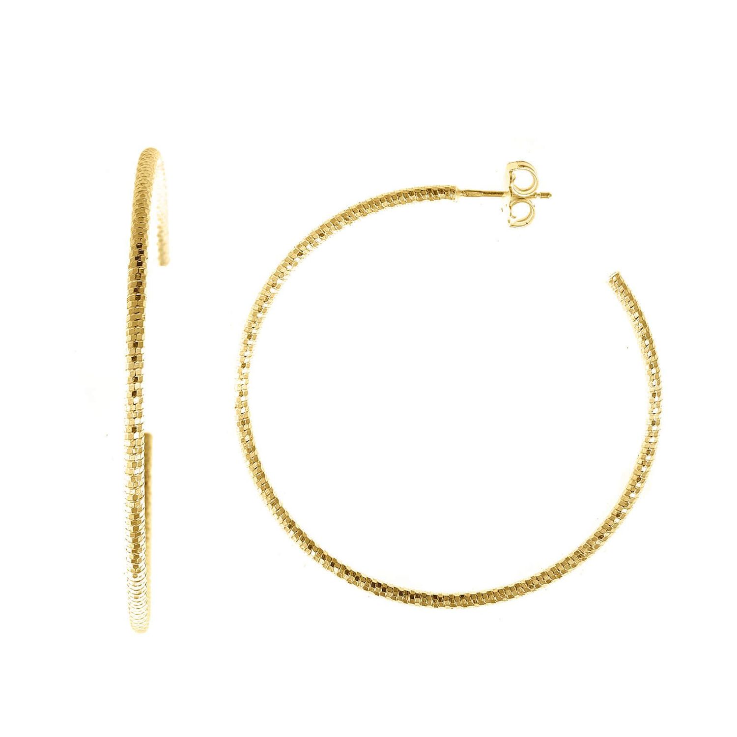 PENDIENTES PLATA CHAPADO DORADO ARO DIAMANTADO