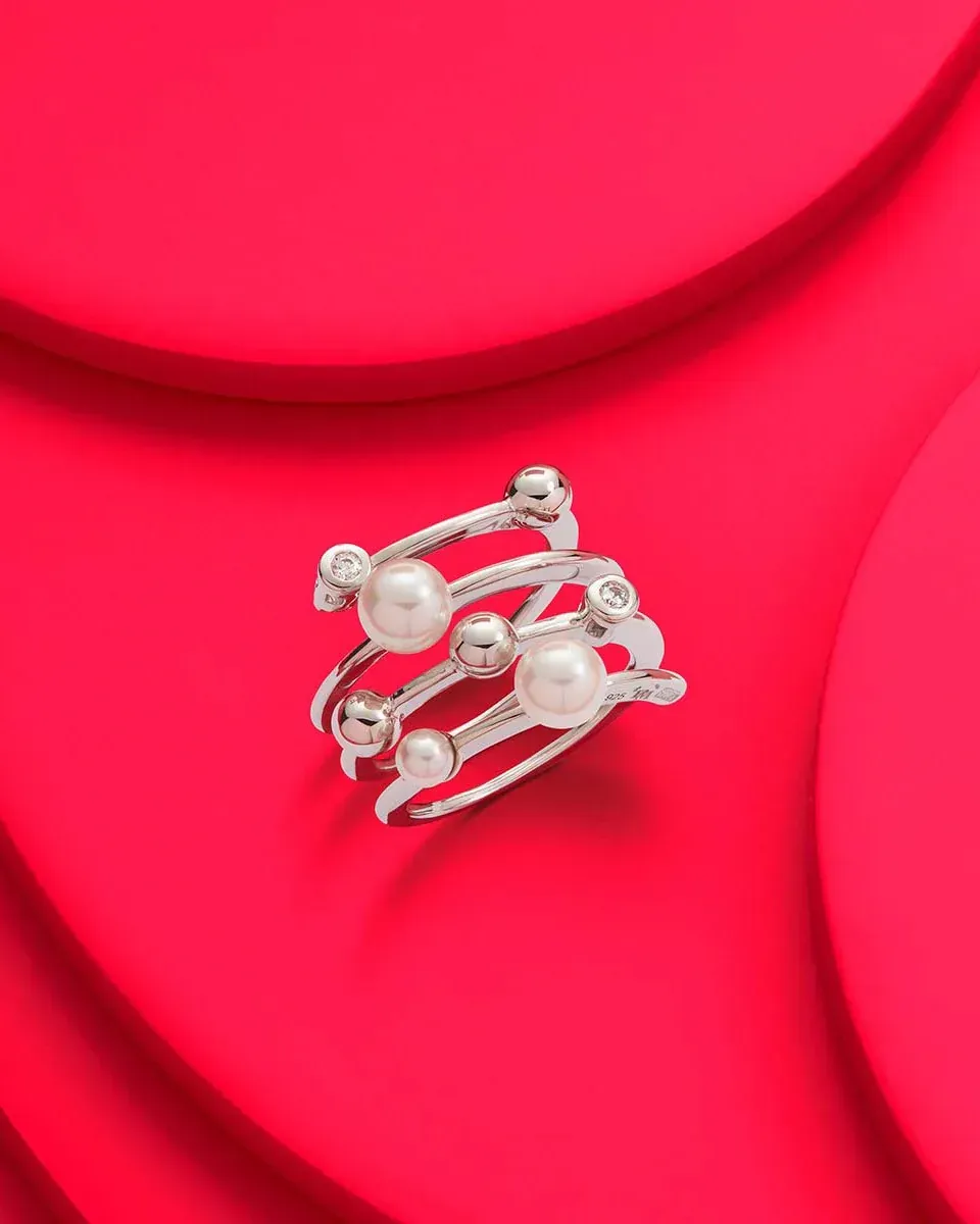 Anillo Perlas Planet