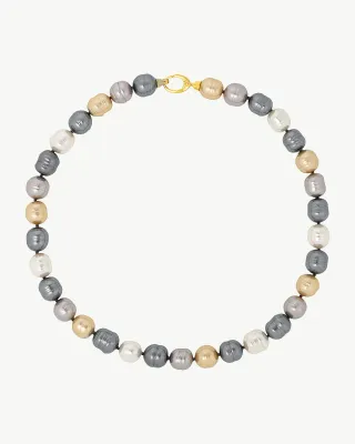 Collar Perlas 12mm Multicolor Agora
