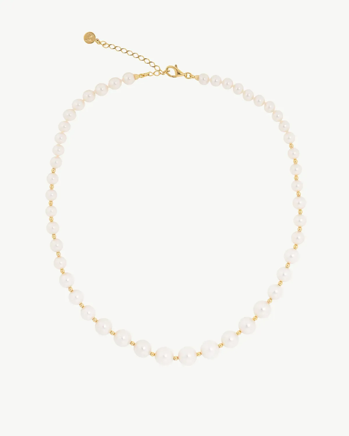 Collar Perlas 6-10mm Dorado Lyra