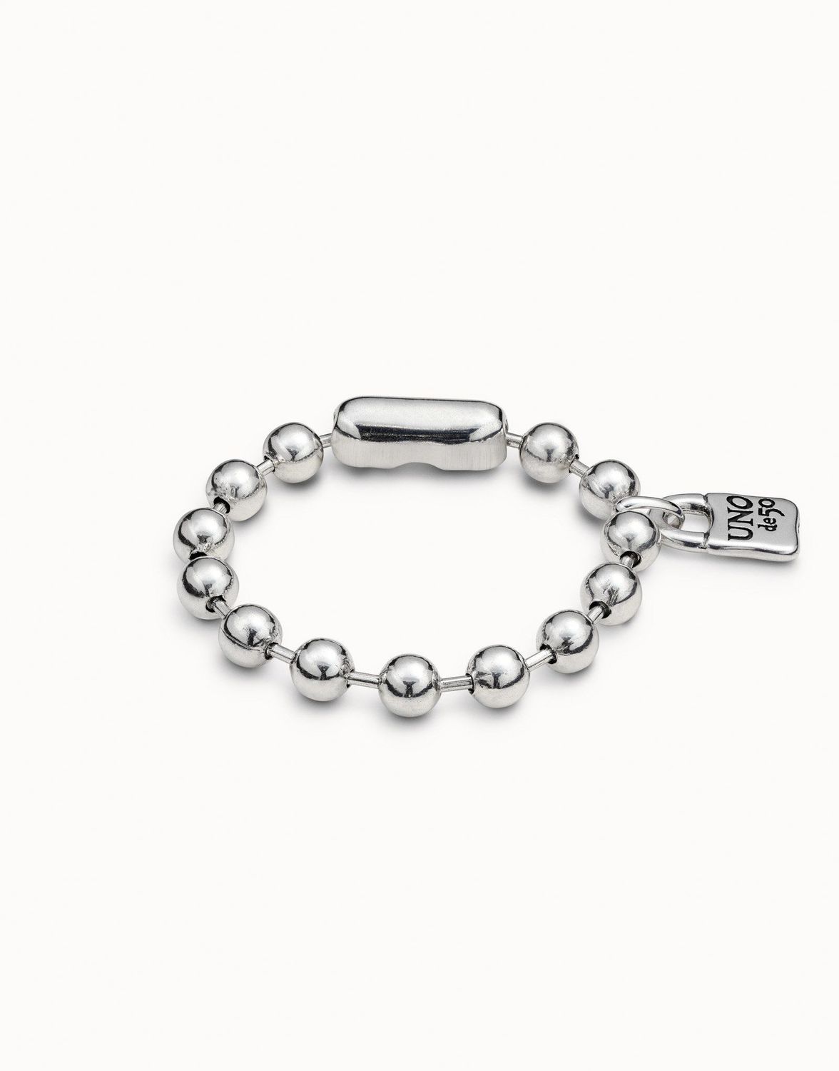 Pulsera bañada en plata de ley