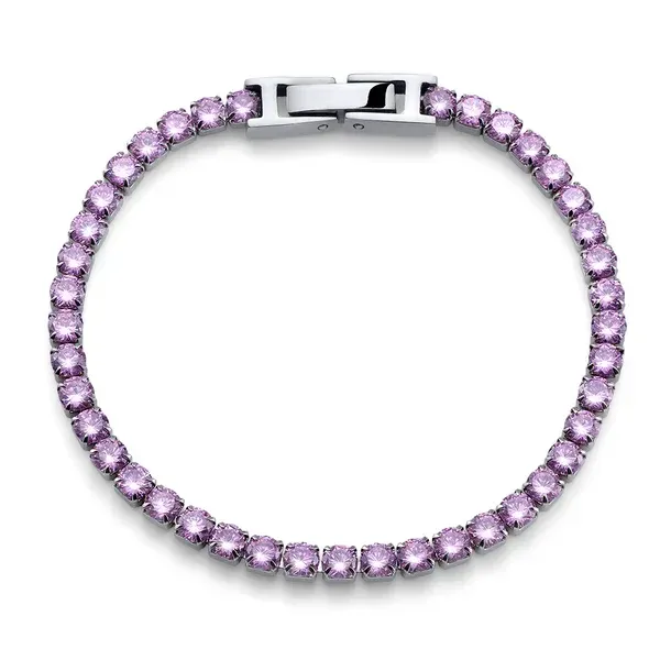 Pulsera Brillo Brillante Rosa
