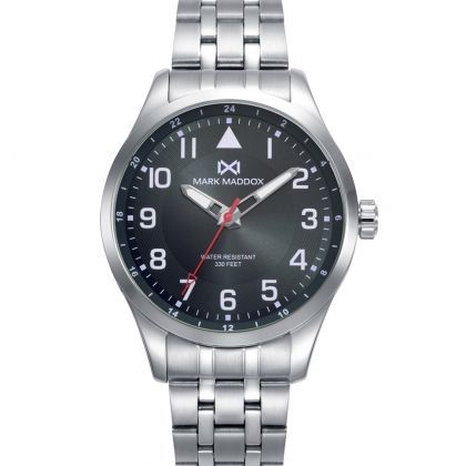 Reloj caja de acero, 10 atm, brazalete de acero, movimiento cuarzo