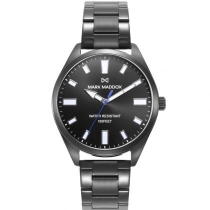 Reloj de Hombre Marais caja y brazalete de acero en Ip negro