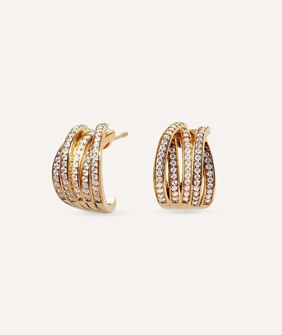 Pendientes Ivy con circonita