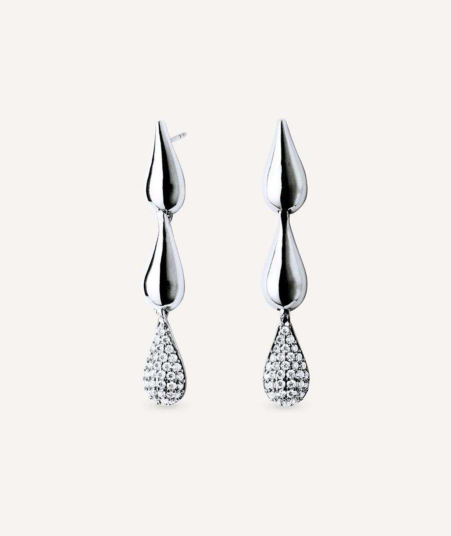 Pendientes Cascade con circonita