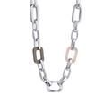 Collar  Pedra Baño Plata y Carey