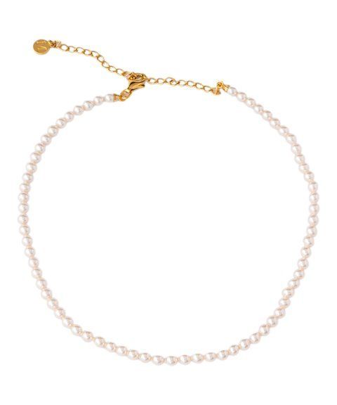 Collar Majorica Ballet Plata Baño Oro y Perlas 4mm