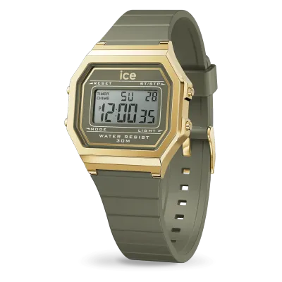 RELOJ ICE digit retro Khaki Gold RELOJ ICE digit retro Khaki Gold