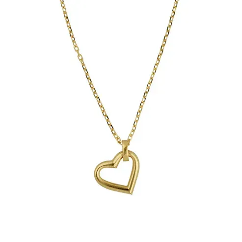 Collar corto corazón en Plata