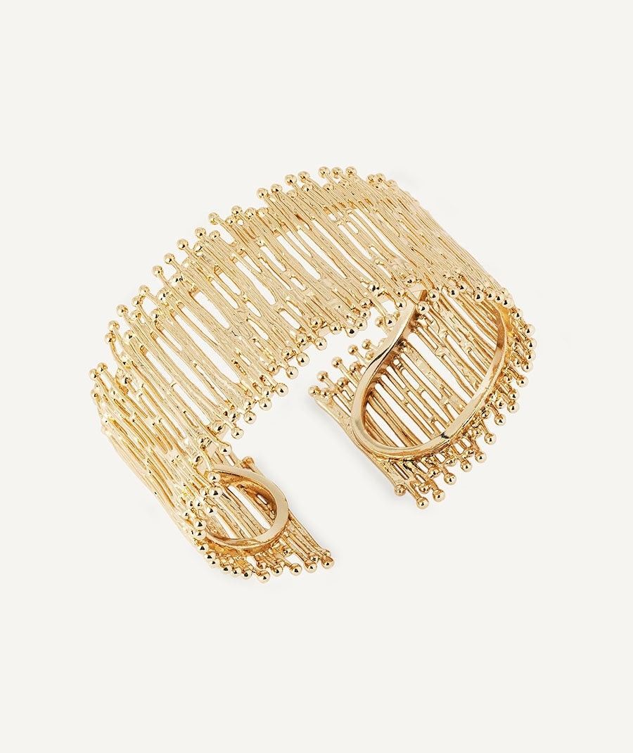 Pulsera Redosa chapado Oro 18 Kt tiras