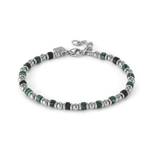 Pulsera Nomination MALAQUITA Y PIEDRA DE LAVA