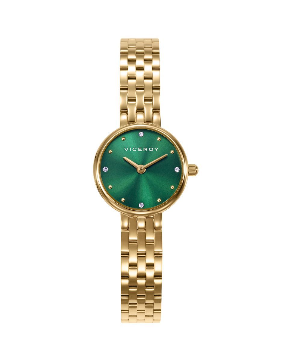 Reloj Mujer Dorado Pequeño Esfera Verde VICEROY